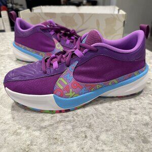 Size 6.5Y - Nike Zoom Freak 5 GS Alphabet Bros Purple Basketball | DZ4486-500